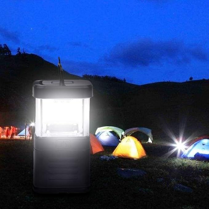 Super Bright 11 LED Camping Lantern Portable with Hook Adjustable Brightness Battery Powered for Outdoor Fishing Emergency