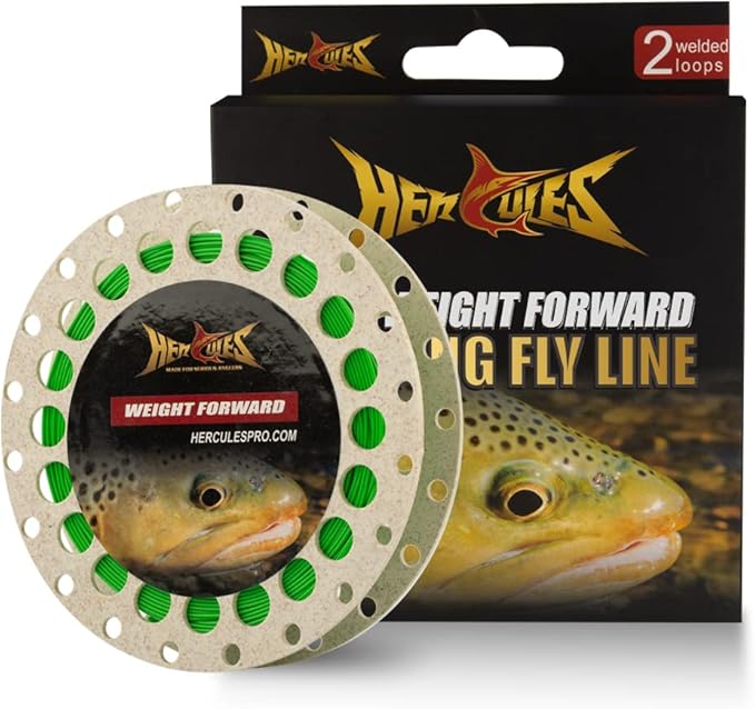HERCULES Fly Fishing Line Floating Weight Forward Fly Line with Double Welded Loop