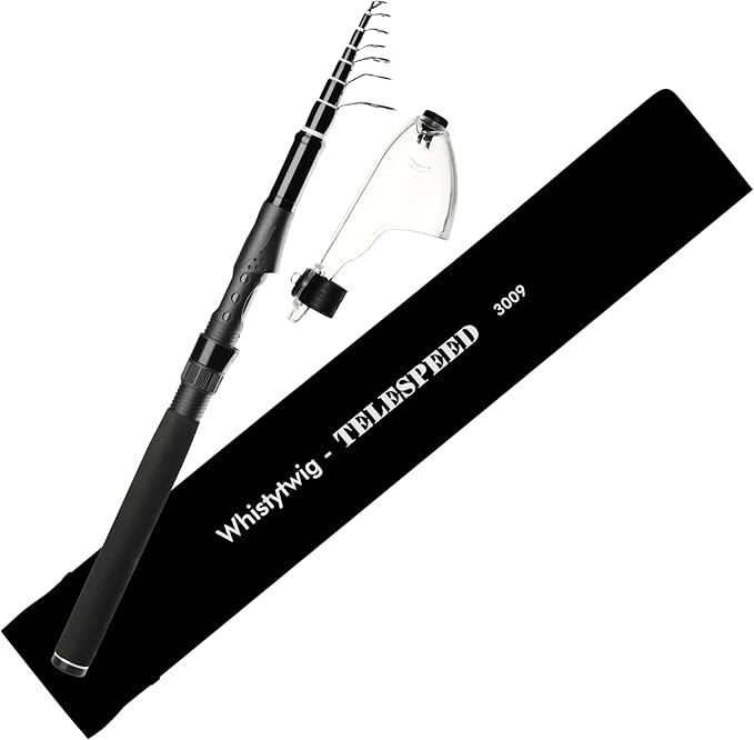 Whistytwig Carbon Fiber Telescopic Fishing Rod - Portable Collapsible Design for Travel and Adventure - Versatile Saltwater and Freshwater Fishing Pole