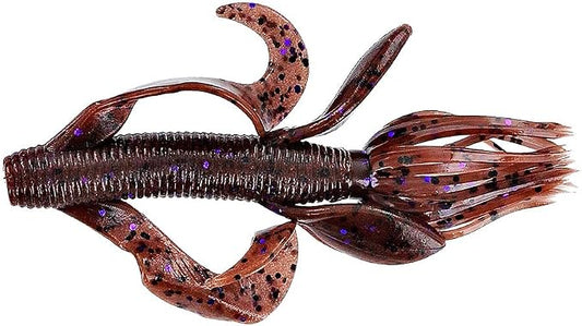 Yamamoto 4" Kreature Realistic Soft Plastic Fishing Lure Baits with Wings and Free-Flowing Skirt - 7 Pack