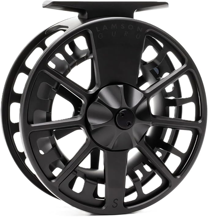 LAMSON | Guru S-Series -3+ Fly Fishing Reel | All-Water | Large Arbor, Fully CNC Machined/Anodized, Lightweight Durability