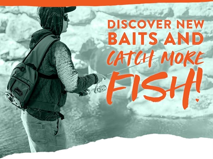 Catch Co Mystery Tackle Box Pond Prowler Sling Fishing Lure Kit – Green Sling Pack with Bonus Multi-Species Bait, Fishing Gear Storage, and Decal