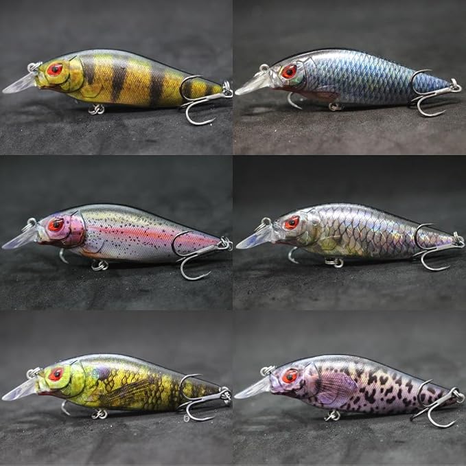 Minnow Crankbait for Bass Fishing Bass Lure Jerkbait Fishing Lures and Tackle Box