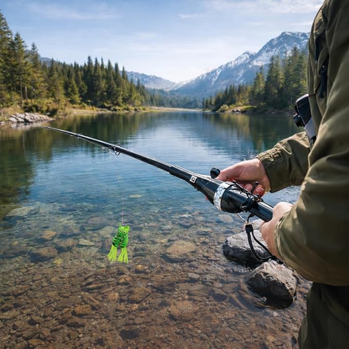 Telescopic Fishing Rod - Compact Foldable Design, Easy to Carry, Suitable for Travel Fishing