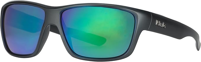 HUK Sunglasses, Polarized Lens Eyewear with Performance Frames, Fishing, Sports & Outdoors Sunglasses