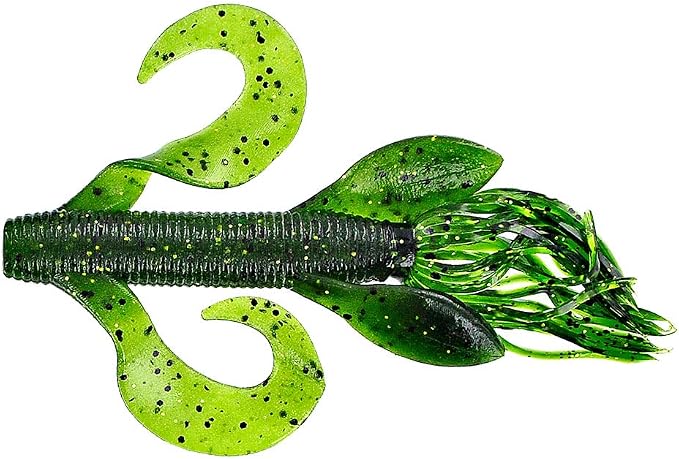 Yamamoto 4" Kreature Realistic Soft Plastic Fishing Lure Baits with Wings and Free-Flowing Skirt - 7 Pack
