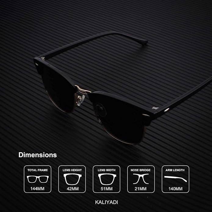 KALIYADI Sunglasses Men Polarized for Mens and Womens Unisex Sun Glasses for Driving UV Protection