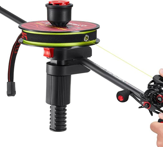 Piscifun Speed E Fishing Line Spooler, Fishing Reel Spooler Fits Rods, Line Winder for Spinning, Baitcaster and Spincast Reel