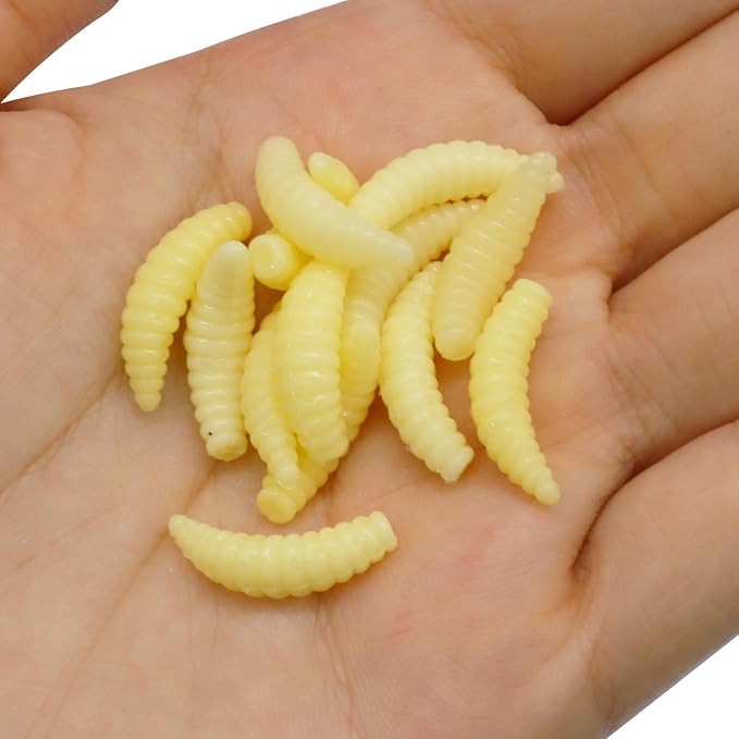 Silicone Soft Maggot Worms Baits