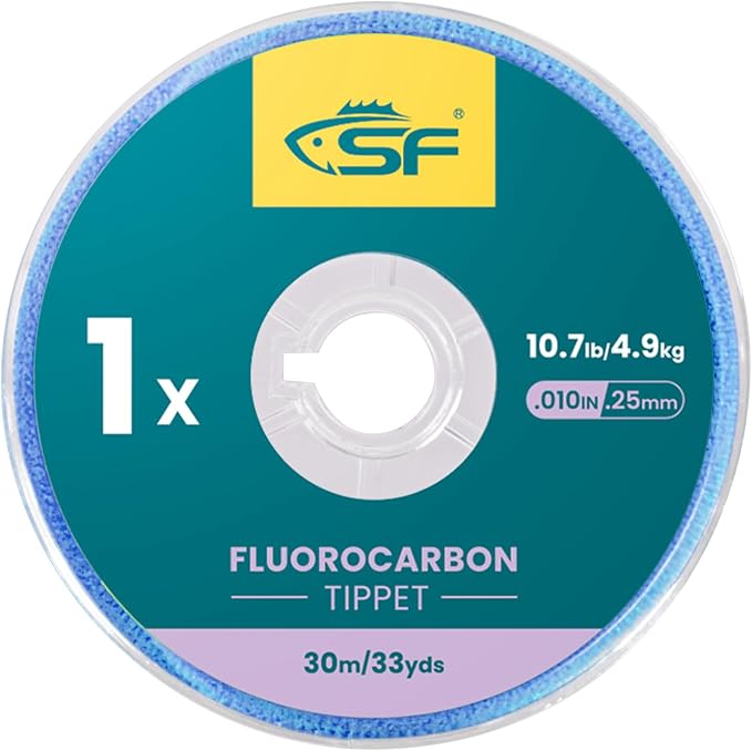 SF Clear Fluorocarbon Tippet Line Fly Fishing Tippets Leaders Trout 75M 100M 0X 1X 2X 3X 4X 5X 6X 7X