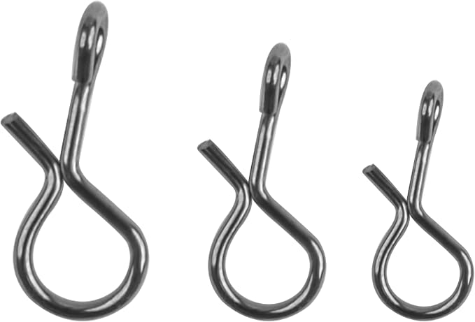 Fly Fishing Snaps Twist Clips,300pcs Stainless Steel Quick Change Lure Snaps No Knot Fast Clip Lure Connector for Flies Jigs Hooks Fly Trout Fishing Lures Clip Swivels Terminal Tackle
