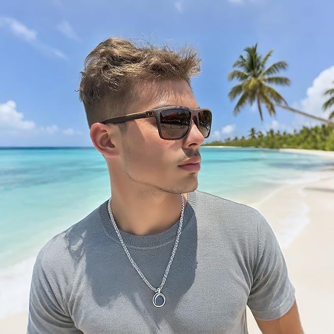 Polarized Sunglasses for Men, UV Protection Lightweight Sun Glasses for Driving Fishing Golf