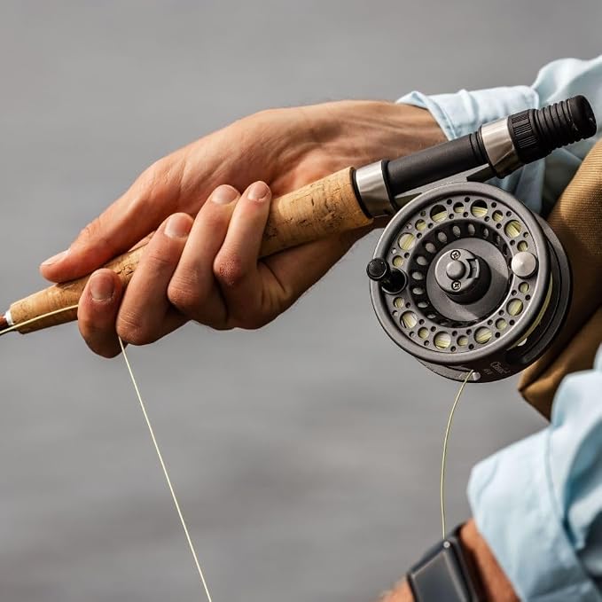 Snowbee Classic 2 Fly Reel – #7/8 Large Arbor, Fibreglass‑Reinforced Nylon Body, Rear Drag, Quick‑Release Spool, Suitable for Stillwater & Reservoir Trout Fishing