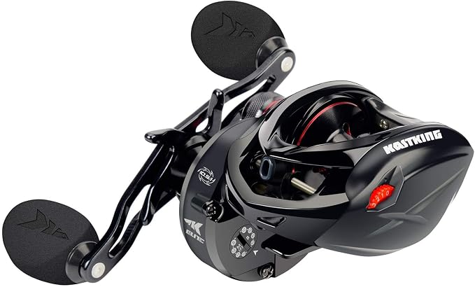KastKing Speed Demon Elite Fishing Reel, World's Fastest 10.5:1 Gear Ratio/Deadbolt Baitcasting Reel, 10+1 Shielded Stainless Steel BB, CNC Lightweight Aluminum Frame, Available in Skipping Version