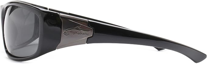 Fishoholic Polarized Fishing Sunglasses with Metal Logo UV400 Fishing Gift with Hard Case and Pouch