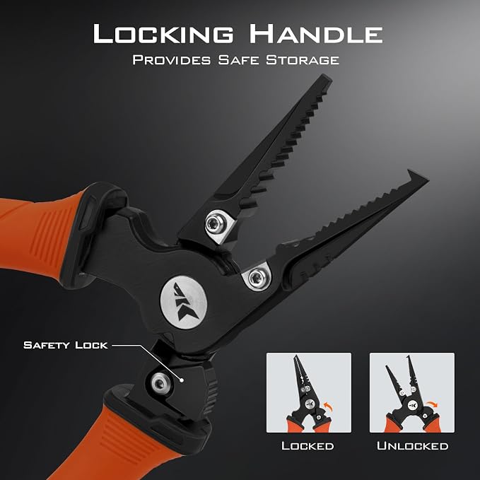 KastKing Paradox Fishing Pliers, Angled Fish Lip Gripper, Saltwater Resistant 420 Stainless Steel Fishing Tools, Fishing Pliers Hook Remover with Ergonomic Handle, Fishing Gifts for Men