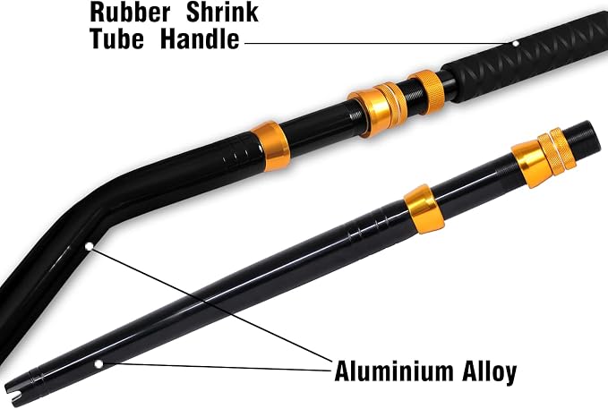 Fiblink Bent Butt Fishing Rod 2-Piece Saltwater Offshore Trolling Rod Big Game Roller Rod Conventional Boat Fishing Pole