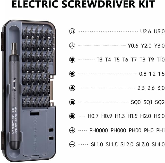QUA'ANNYU Fishing Reel Maintenance Kit, Professional Fishing Reel Care & Repair Tool Set with 24/30/38-in-1 Screwdriver Set
