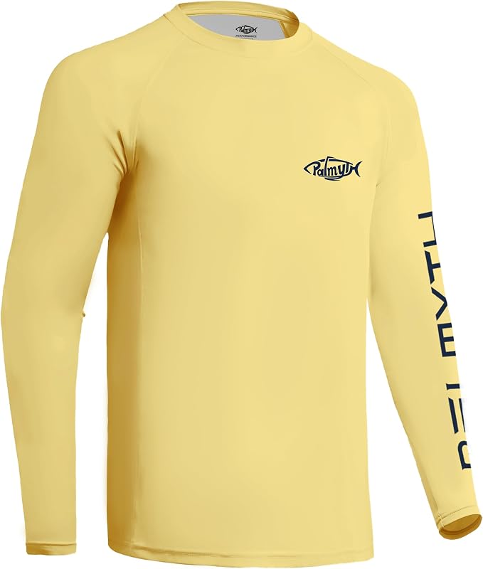 Palmyth Fishing Shirts for Men Long Sleeve UPF 50+ T Shirt Sun Protection Tee