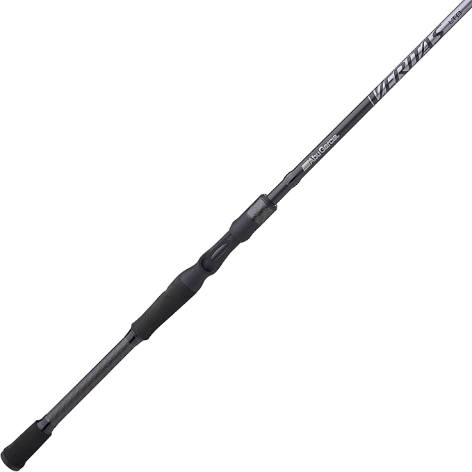 Abu Garcia Veritas Casting BFS Fishing Rod, Balanced and Lightweight Rod, Powerlux 100 Construction, Custom Ergonomic Reel Seat