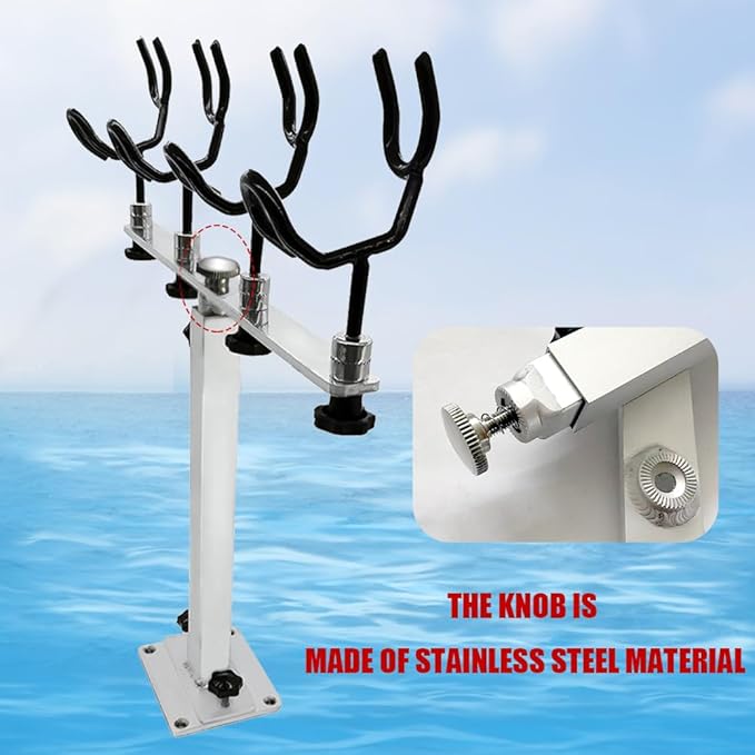 Made PVC Coated Fishing Rod Holder Aluminum Fishing Rod Bracket