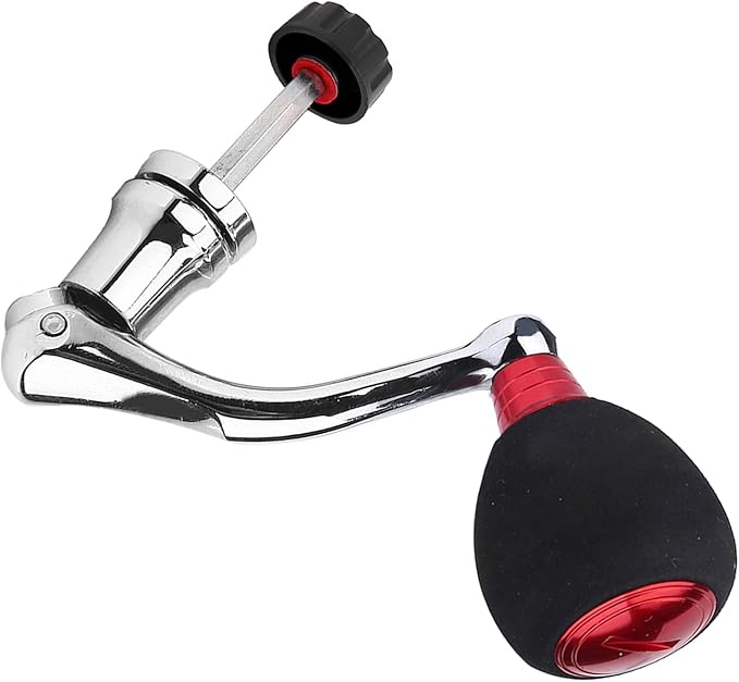 Ejoyous Fishing Reel Handle Replacement, Reel Replacement Power Handle, Metal Hex Trunk Rocker Arm Grip, Fishing Spin Reel Handle Grip Power Handle Reel Accessory