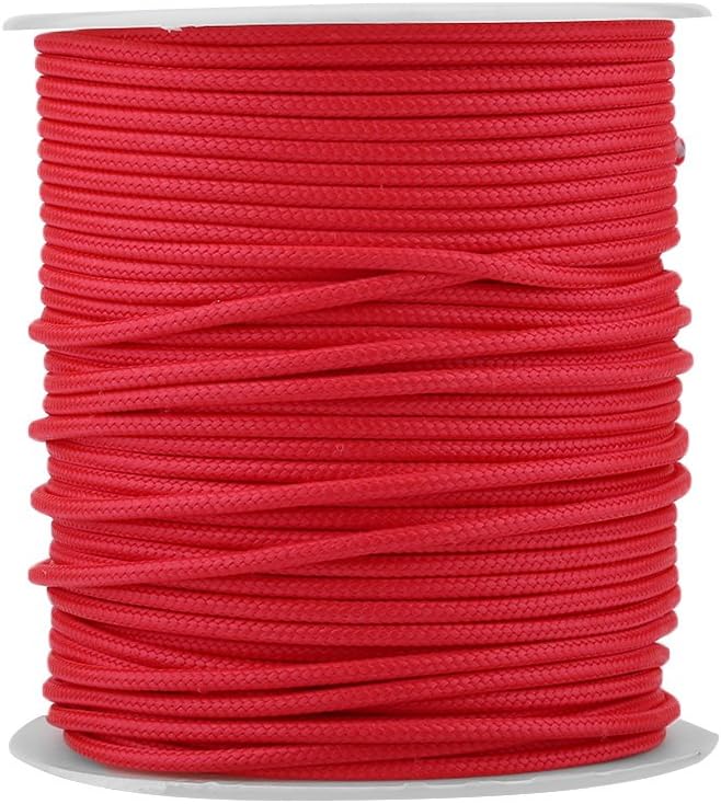 50M 2mm Speargun Reel Line Wear Spearfishing Line Heavy Duty All-Purpose Utility Cord (Red)