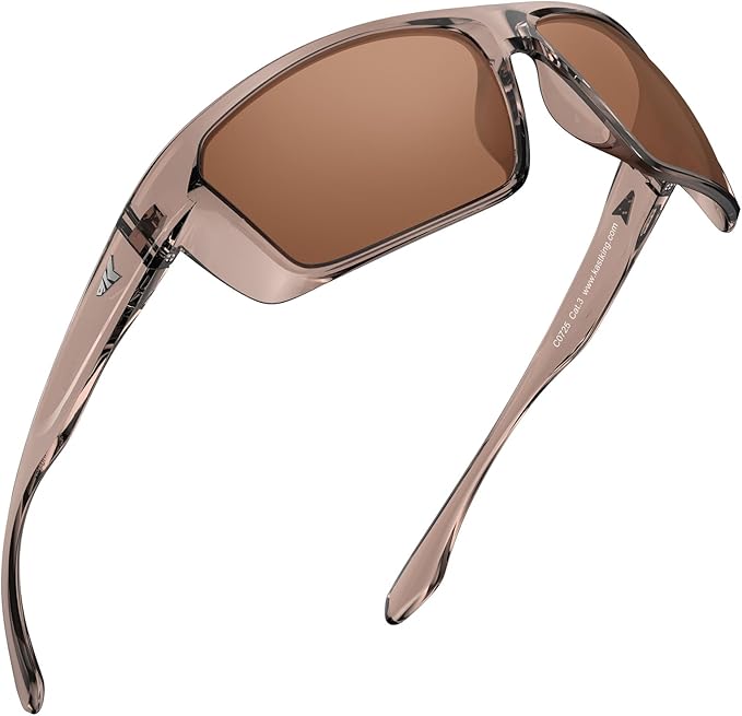 KastKing Huzzah Polarized Sport Sunglasses for Men and Women, Ideal for Driving Fishing Cycling and Running,UV Protection