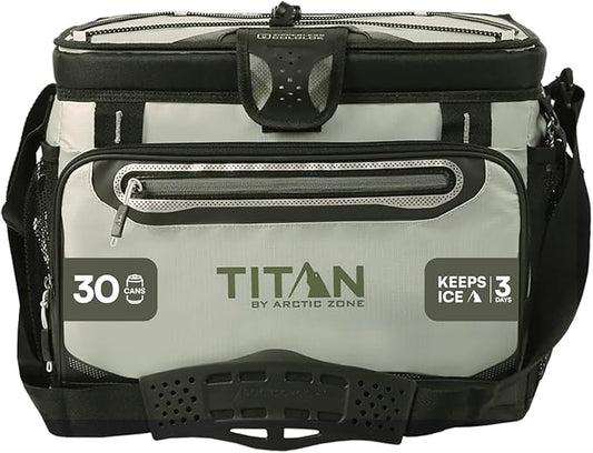 Titan by Arctic Zone Deep Freeze Cooler - Zipperless Hardbody Cooler - Deep Freeze Insulation, HardBody Liner, and SmartShelf