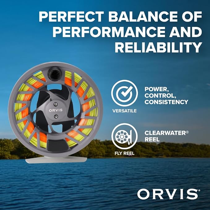 Orvis Clearwater Reel & Spools 3-Pack: Lightweight Fly Fishing Reels with Extra Spools, Durable Construction, Smooth Drag System