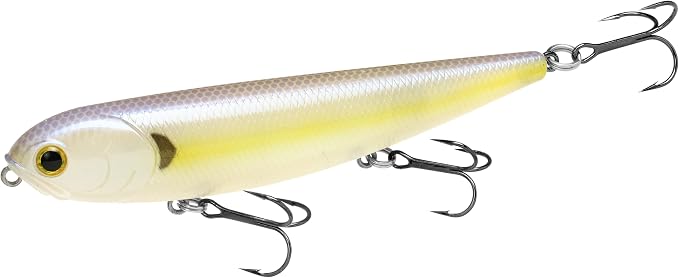 LUCKY CRAFT Sammy 105 Topwater Fishing Lures, 3 Hook, 4-1/8" Floating Freshwater Trout and Bass Lures, Walk-the-Dog Tournament Bait, Bass Fishing Gear and Tackle Box Accessories