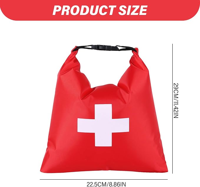 Camping First Aid Kit, Waterproof First Aid Kit Portable Lightweight Boat Dry Bag Multifunctional Outdoor Emergency Survival for Backpacking, Hiking, Fishing, Camping