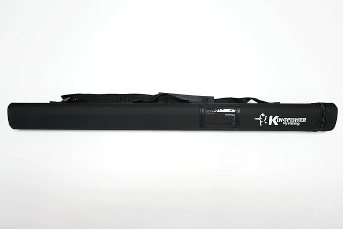 Kingfisher Fly Fishing Fly Fishing Triangular Rod Tube - 9' - Easy to Carry Complete Protection Storage Case - Works with Fresh + Saltwater Rods