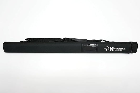 Kingfisher Fly Fishing Fly Fishing Triangular Rod Tube - 9' - Easy to Carry Complete Protection Storage Case - Works with Fresh + Saltwater Rods