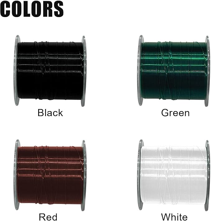 Nylon Fishing Line 200/500/1000M Monofilament Nylon Fishing Strong Tension Wire Fishing Line 4 Colors 5-35LB for Fishing/Hanging/Craft