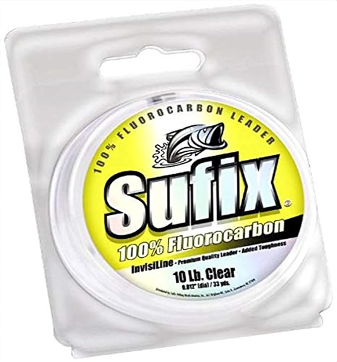 Sufix 33 Yard 100% Fluorocarbon Invisiline Leaders - Clear