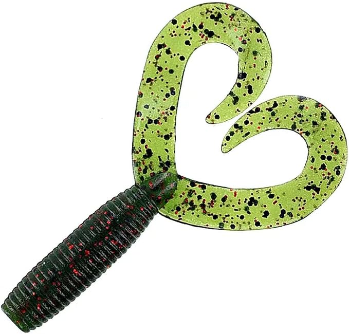 Yamamoto 4"/5" Double Tail Grub Soft Plastic Fishing Angling Swimbait Lures with Crawfish Design - 20 Pack