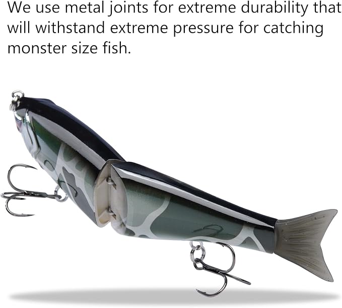 Bassdash SwimShad Glide Baits Jointed Swimbait Bass Pike Salmon Trout Muskie Fishing Lure