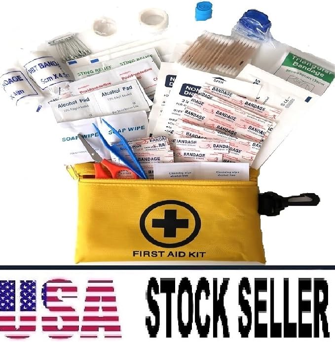 Galaxy 251 Pcs First Aid Kits for Survival Emergency Trauma Military Tactical Medical Hunting Camping Hiking Fishing IFAK EMT Bag (__151 Pcs Mini First Aid Kits)