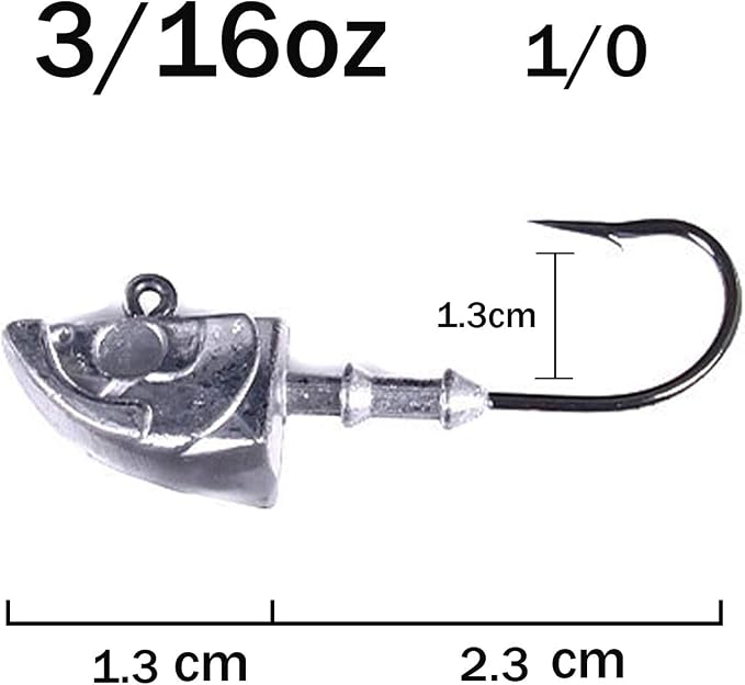 10Pcs Jig Heads Saltwater for Fishing Swimbait Saltwater Jig Heads Lures for Bass
