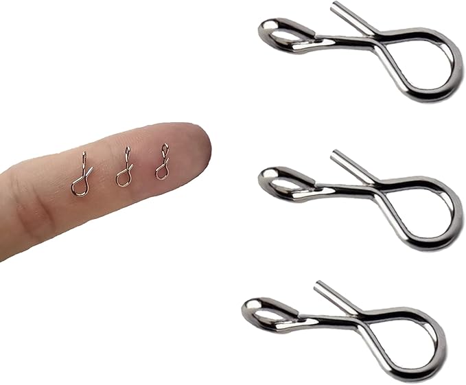 Fly Fishing Snaps and Clips – Quick-Release Durable Stainless Steel No-Knot Snap Connectors for Fast Lure and Fly Changes, Lightweight and Rust-Resistant Terminal Tackle Tools