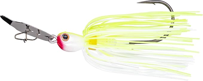 Strike King Thunder Cricket Fishing Lure, Vibrating Swim Jig, Silver Blade, 4/0 Jungle-Style Flipping Hook