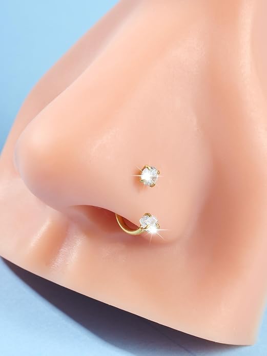 MODRSA 20g 16g 18g Piercing Taper Internal Threaded Piercing Taper Insertion Threader Tool Threadless Jewelry Changing Tool Horseshoe Nose Ring Labret Earring Studs Applicator Piercing Ball Grabber