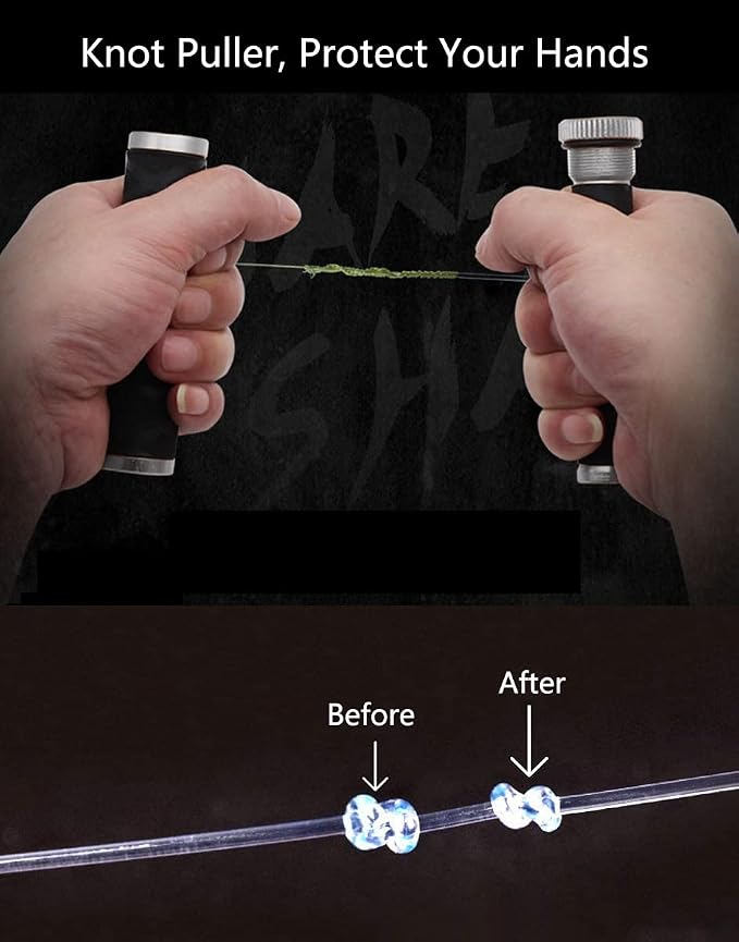 Fishing FG GT Knot Puller Assist, Fishing Knot Tying Tool, PE Fishing Line Spooling Pull Drag, Tension Line Dragger