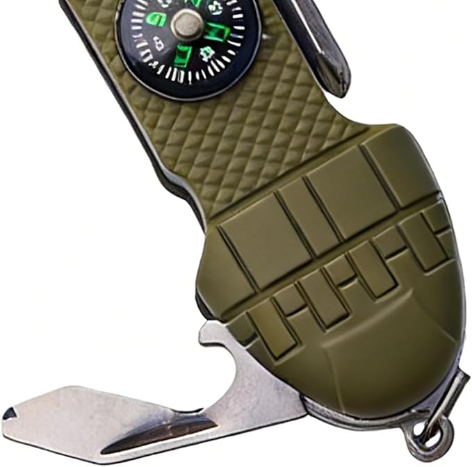 Pocket Multi Tool - Multifunctional Folding Opener, Compact Multi Tools for Survival, Versatile Utility Gear, Portable Pocket Device with Fishing Hook, Outdoor Gear Unit for Hiking and Repairing