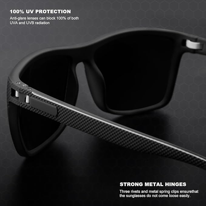 Polarized Sunglasses for Men, UV Protection Lightweight Sun Glasses for Driving Fishing Golf