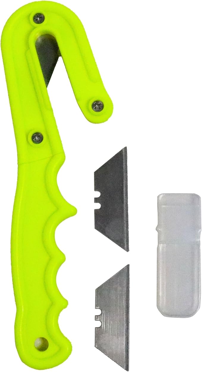 Scuba Choice Diving Line Cutter – 8" Safety Design, Firm Grip Handle, 2 Extra Blades, Waterproof, Compact Tool for Fishing, Spearfishing, Underwater Emergencies