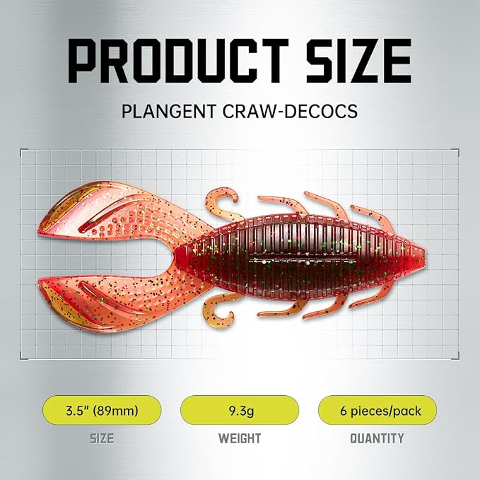 SOLOKING Soft Plastic Fishing Lures - Second Generation Evolved Bait with Natural Shrimp Oil, Salt Injection Technology, Super Elastic Imported PCV Material - Laser Reflector & Submarine Modeling