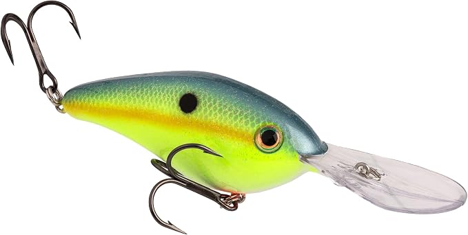 Strike King Strike King Promodel Crankbait S6XD Fishing Lure, 1 oz, Unique Curved Bill and Balance