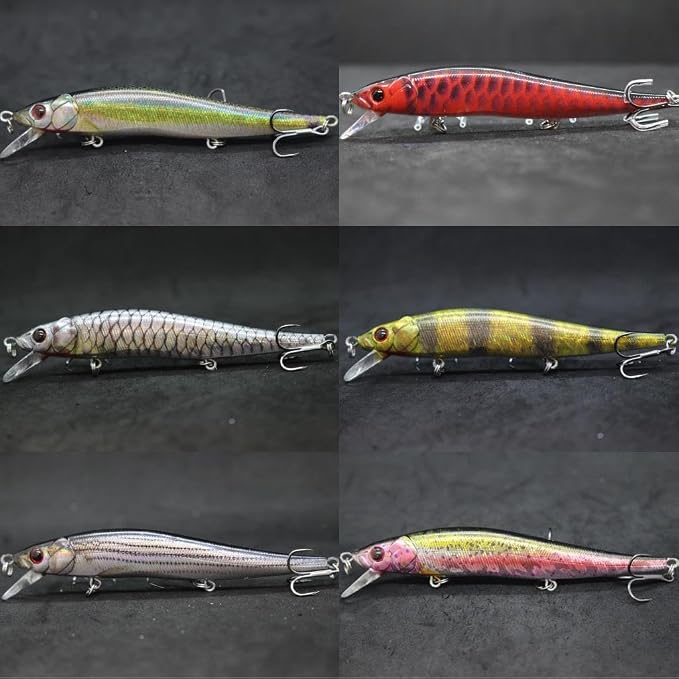 Minnow Crankbait for Bass Fishing Bass Lure Jerkbait Fishing Lures and Tackle Box